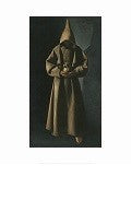 Saint Francis of Assisi in His Tomb by Francisco De Zurbaran Magnet