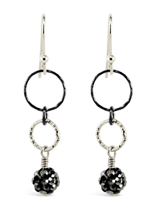 Black & Silver Elegant Earrings - WEB ONLY EXCLUSIVE