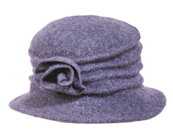 Wool Cloche with Rose - Various Colors - WEB ONLY EXCLUSIVE