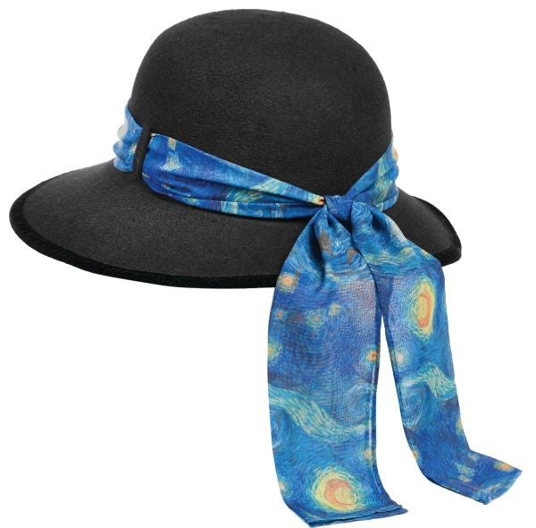 Van Gogh Starry Night Art Hat - Black - WEB ONLY EXCLUSIVE