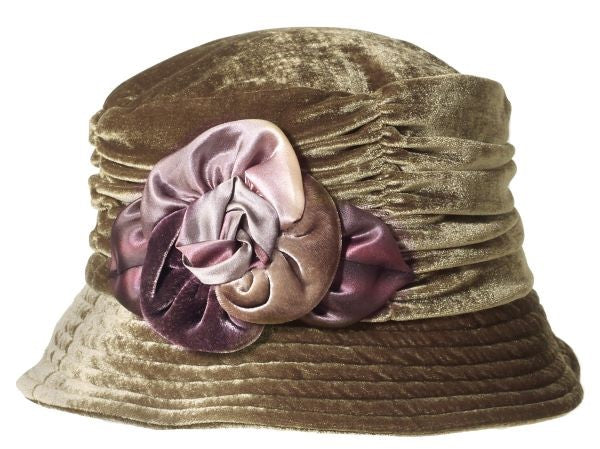 Velvet Pansy Cloche - WEB ONLY EXCLUSIVE