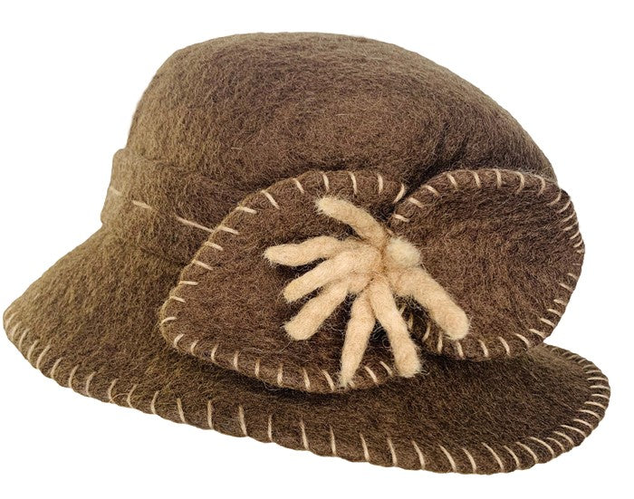 Brown Hat with Bow - WEB ONLY EXCLUSIVE