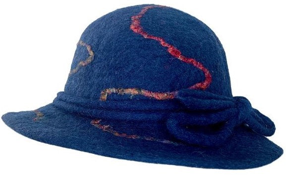 Navy Yarn Drop Hat - WEB ONLY EXCLUSIVE