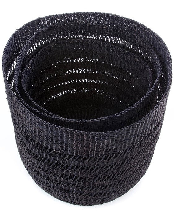 Raven Veta Vera Lace Weave Basket Bins - Set of 3 - WEB ONLY EXCLUSIVE