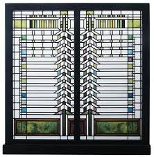 Martin House Casement Glass Art Panel - Frank Lloyd Wright - WEB ONLY EXCLUSIVE