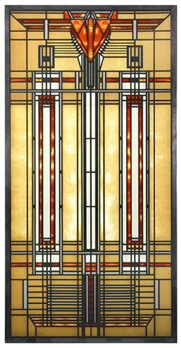 Bradley House Skylight Glass Art Panel - Frank Lloyd Wright - WEB ONLY EXCLUSIVE