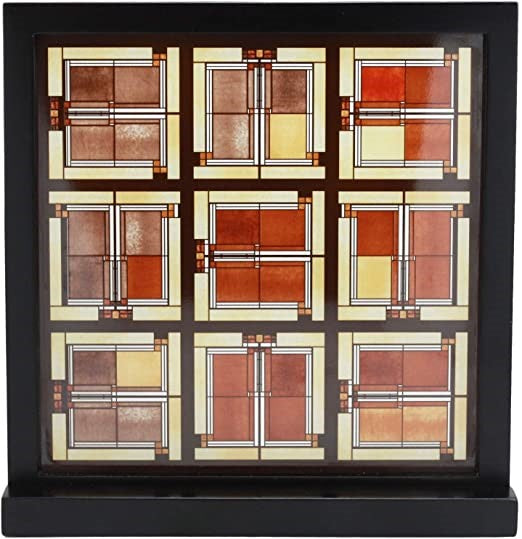 Unity Temple Skylight Glass Art Panel - Frank Lloyd Wright - WEB ONLY EXCLUSIVE