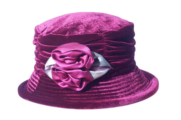 Velvet Pansy Cloche - WEB ONLY EXCLUSIVE