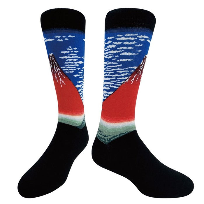 Red Mount Fuji Socks - Web Only Exclusive