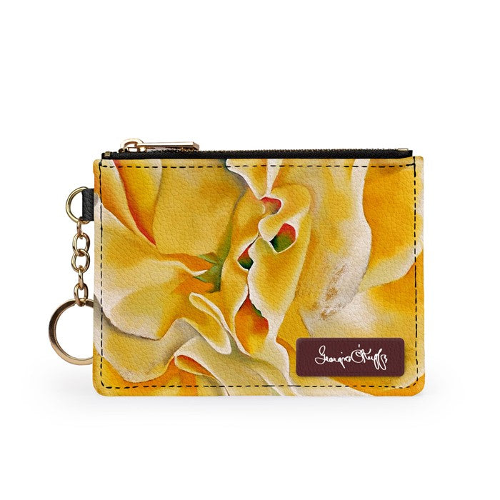 Georgia O'Keeffe Sweet Pea Leather Key Chain Wallet - Web Only Exclusive