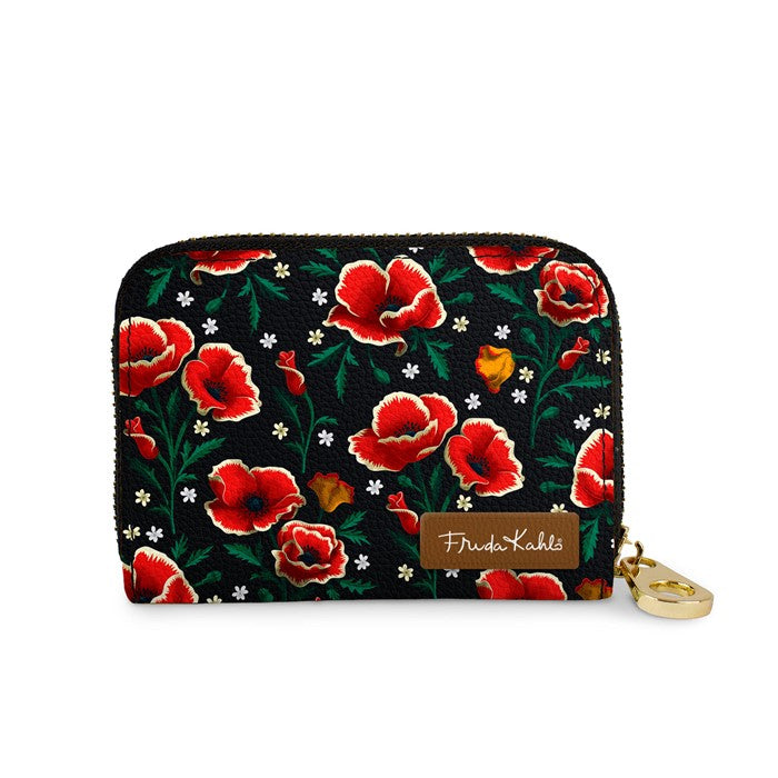 Frida Kahlo Poppies Zippered Wallet - Web Only Exclusive