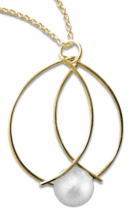 Wire Overlapping Circle Pendant - Web Only Exclusive