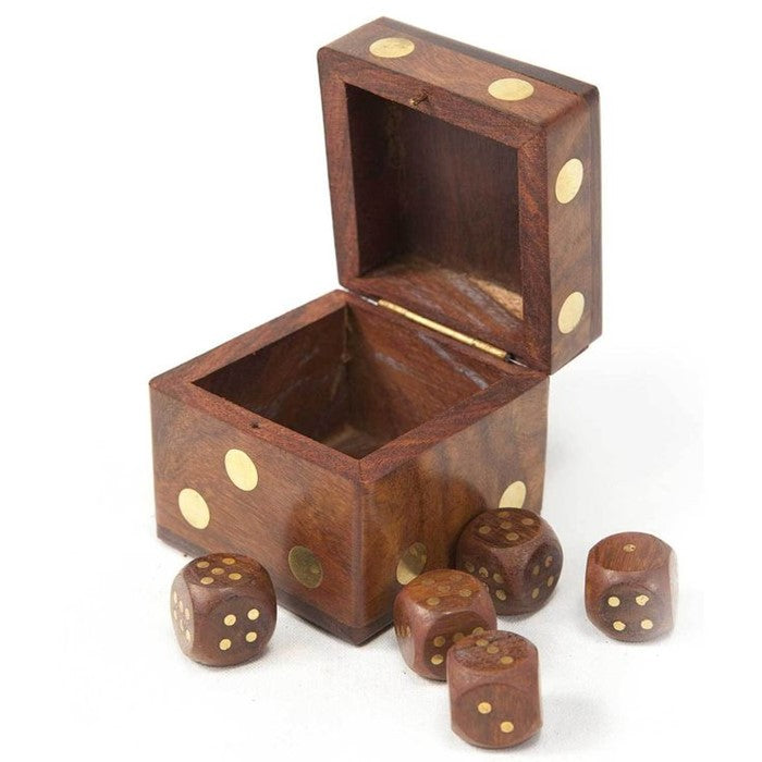 Rosewood Boxed Dice Set