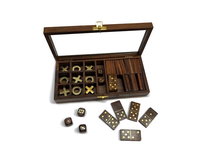 Rosewood 3-in-1 Game Set