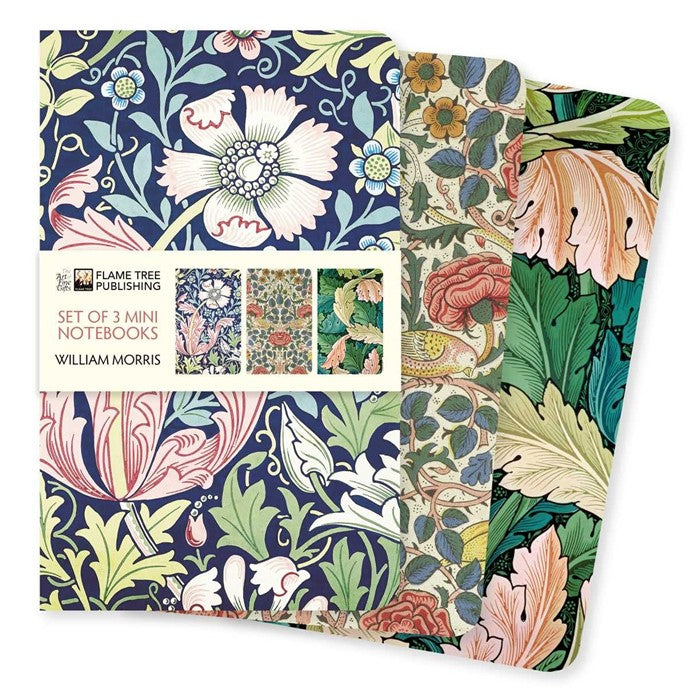 William Morris Set of 3 Mini Notebooks