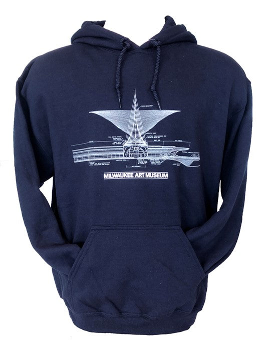 Milwaukee Art Museum Blueprint Sweatshirt