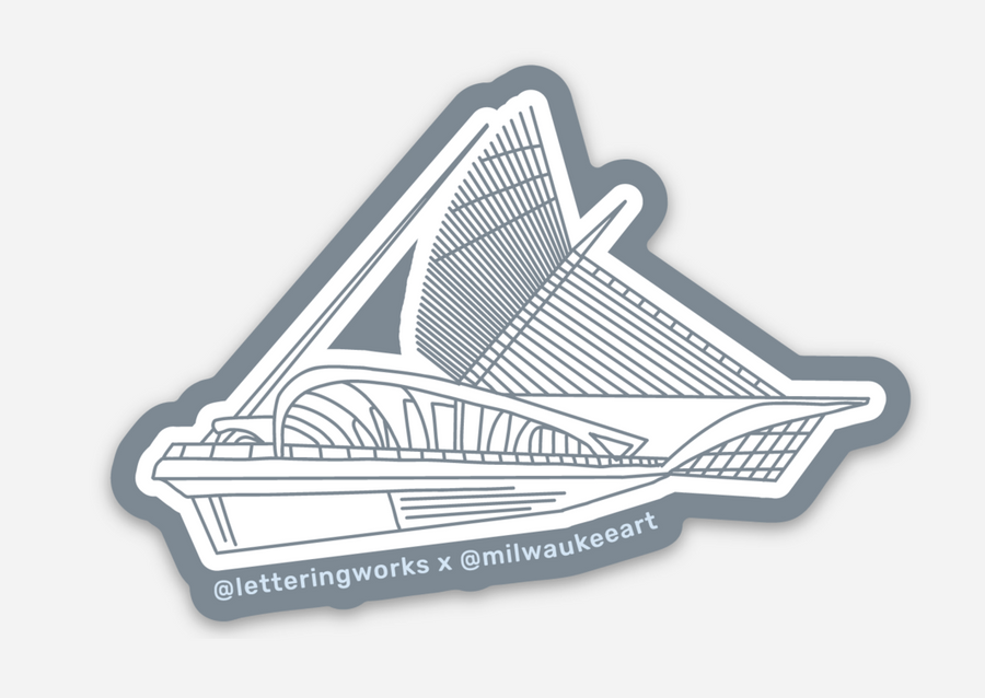 Milwaukee Art Museum Building Sticker