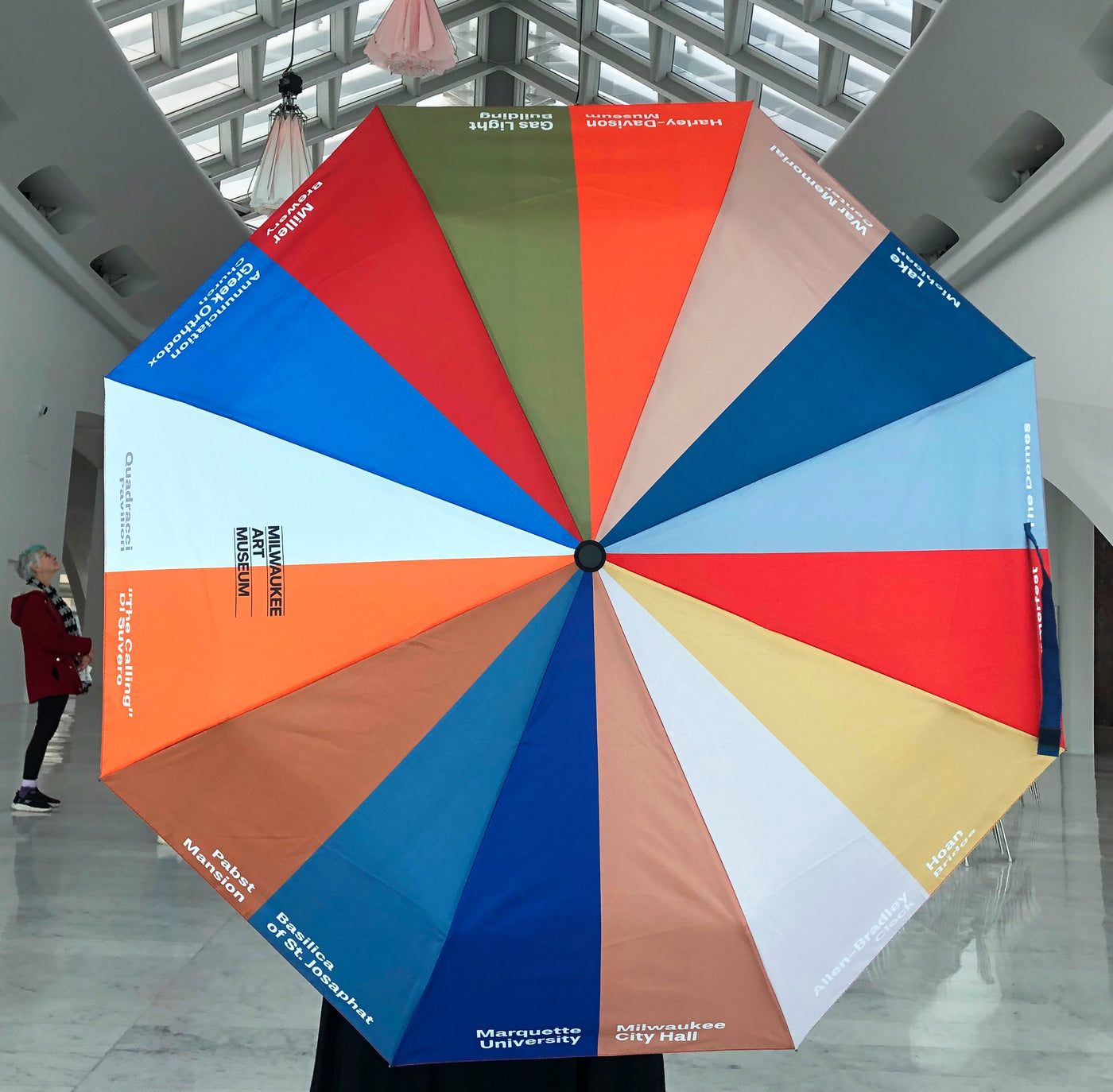 Colors of Milwaukee Travel Umbrella